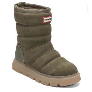 Hunter Women's Maribel Lug Sole Insulated Waterproof Snow Boot - Olive